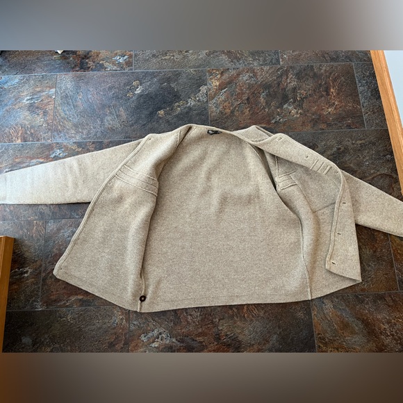 Men’s Meister knit Hagermeister Lert tan 100% new wool button cardigan. XL - Picture 4 of 14